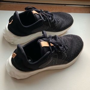 New Balance Fresh Foam Roav, Black running shoes, 8 1/2 B. Worn two times.